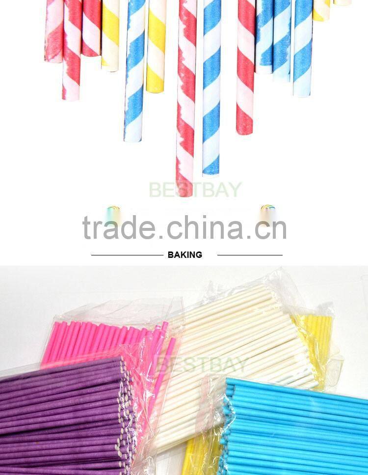 Cookies paper stick,food grade clear lolly paper stick ,customized lollipop stick