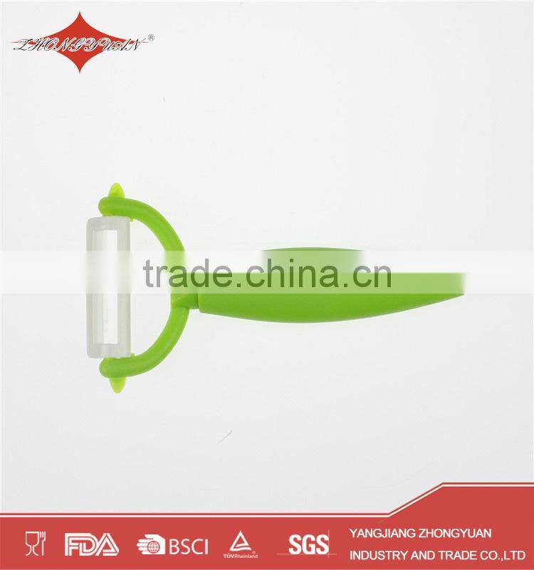 green handle fruits and vegetables ceramic peeler
