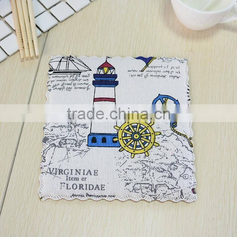Fashion Creative Dinner Table Napkin Linen Cotton Folding Design Interfold Napkin