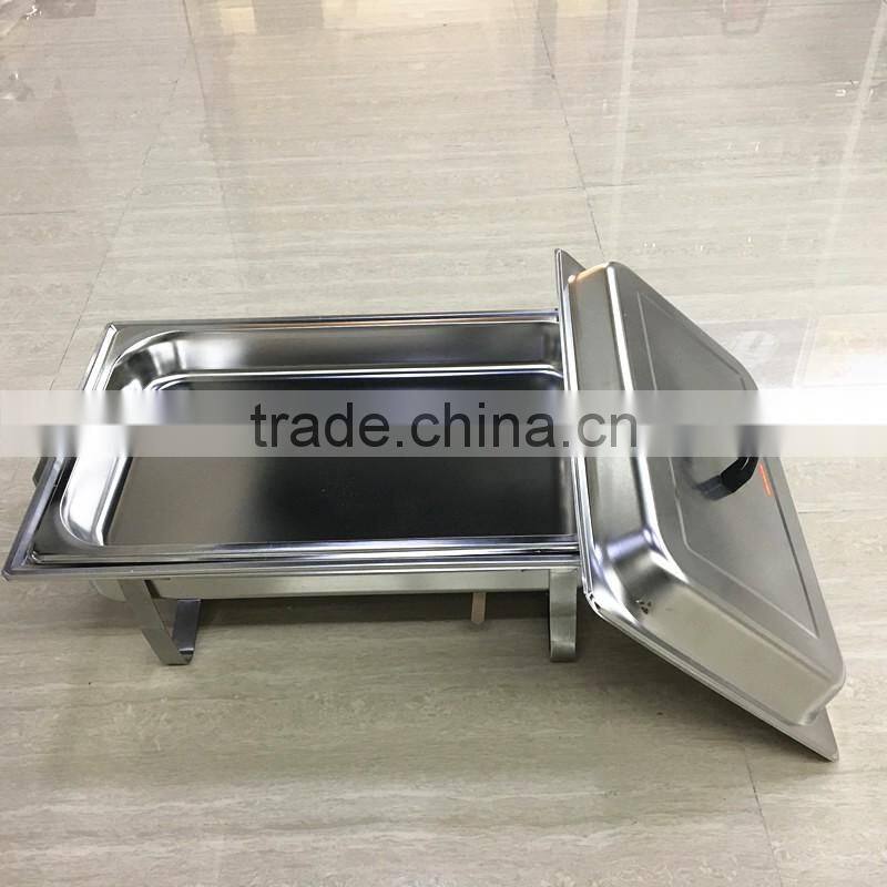 Lihong factory stainless steel mirror surface hot food warmer buffet server/chafing dish/chafer/buffet server