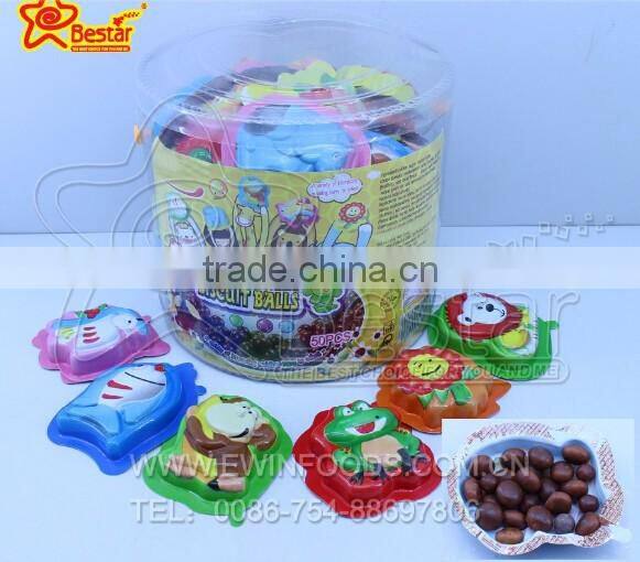 Cartoon Shape Chocolate Biscuit Candy