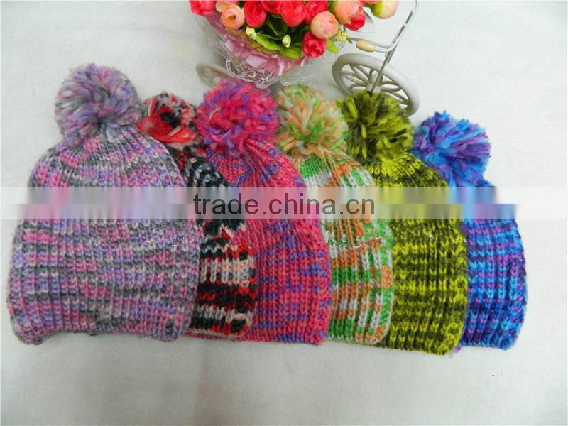 winter wool kintted kids wool hat