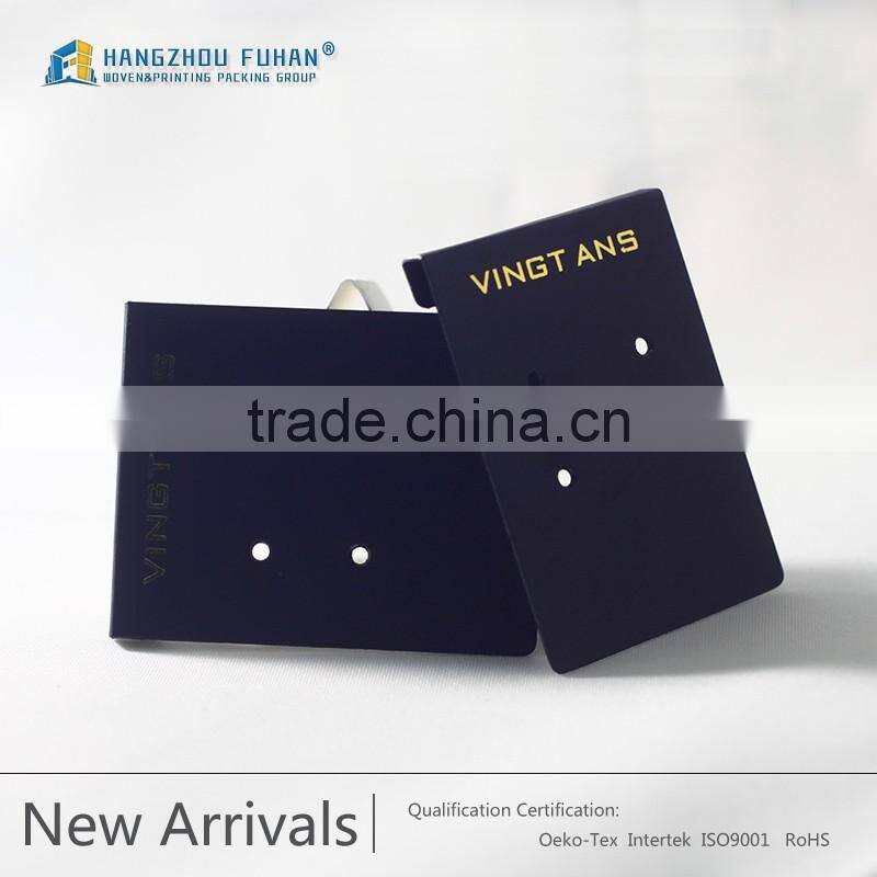 Custom PVC Plastic Earring Hang Tag For Earrings