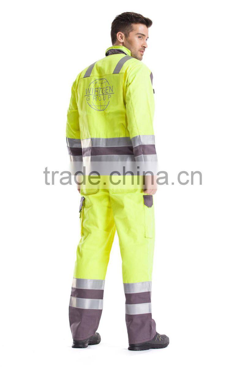 2017 OEM unisex Anti-static Uniform one piece work wear fire-fighting protection safty work set coverall clothes high Quality