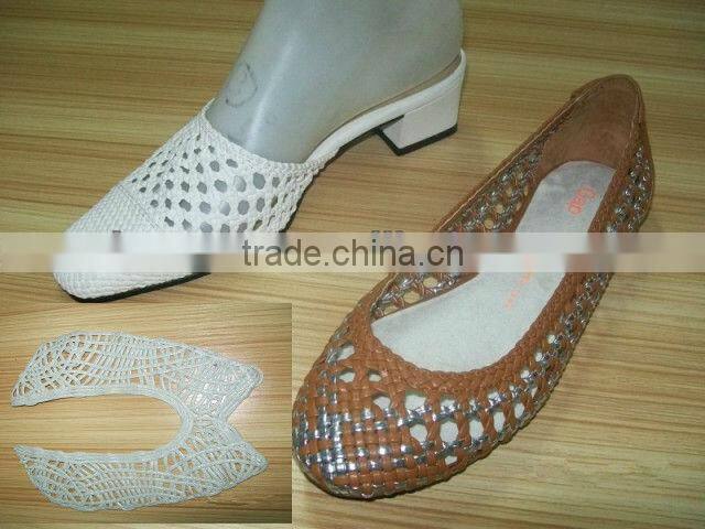 Ladies' Sandal Woven Shoe Upper Material