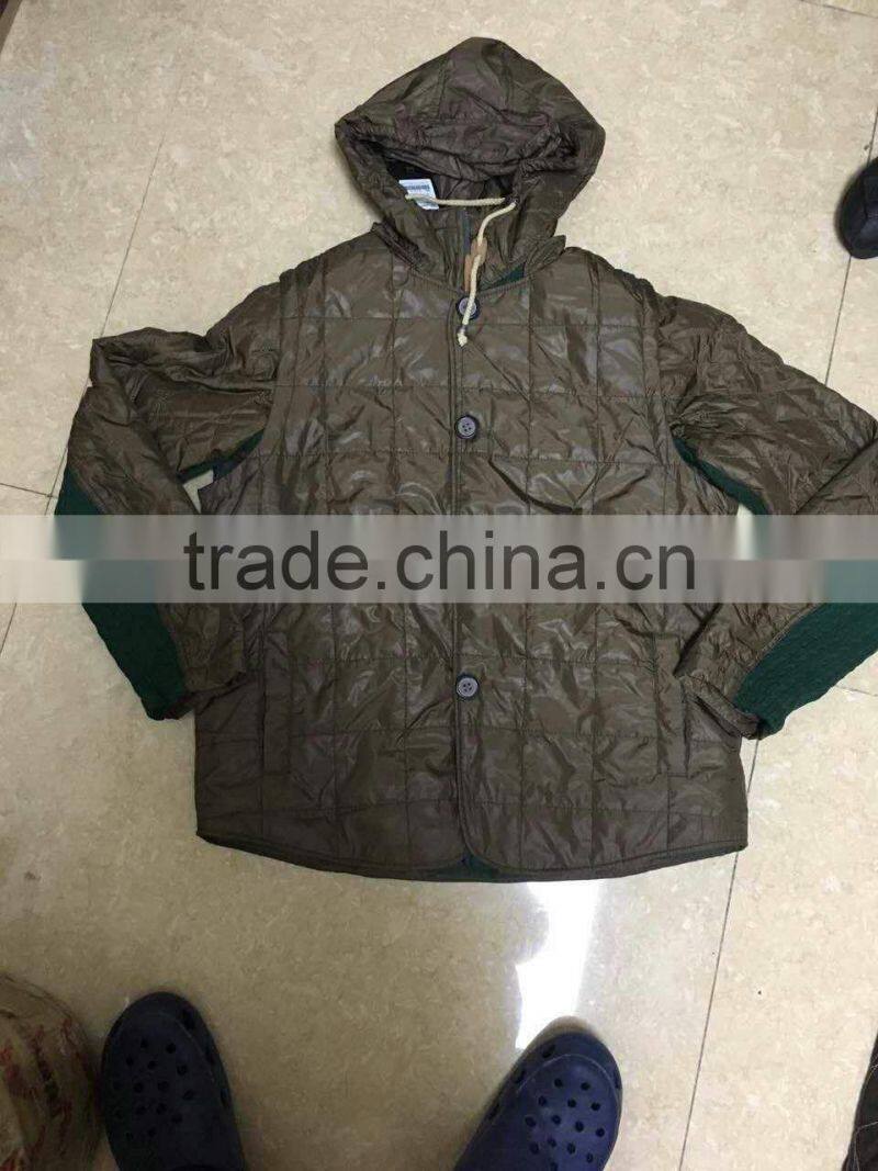 GZY shiny down jacket men high qualit coat winter model anti-static warehouse 2017 stock slim fashion male export Middle East