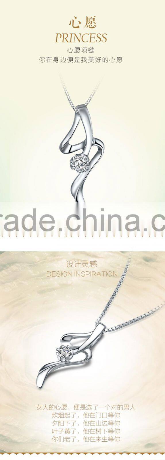 9K Gold Jewelry Diamond Uncut Diamond Necklace Sets