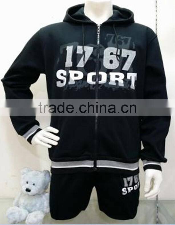 sports suits man sets spun kintted polyester men sportswear set