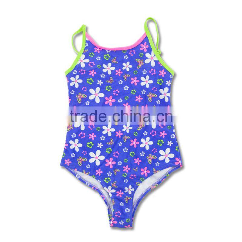 Factory Custom High Cut One Piece Swimsuit Sexy Baby Girls Swimsuit