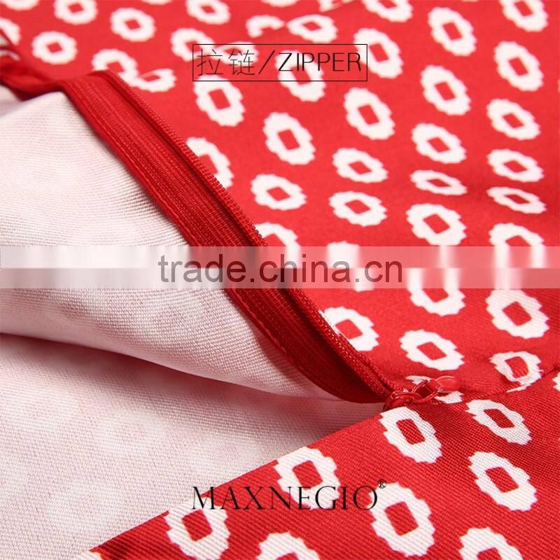 Nice design high quality latest fashion elegant clothes manufacturer guangzhou women smart casual dress 2016