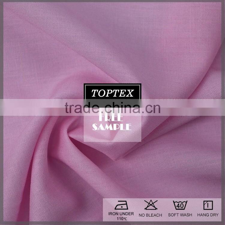 Linen 15% Viscose 85% blended dyed fabric