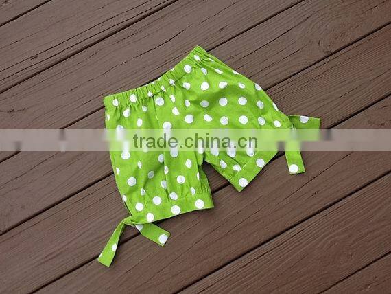 Baby girl new design color combination shorts for summer plain color kids shorts