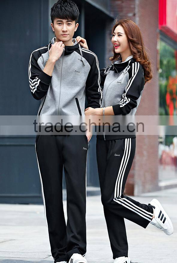 Jiangxi OEM Casual Fleece Slim fit Tracksuit Wholesale Cheap Custom High quality sports tracksuit For Unisex