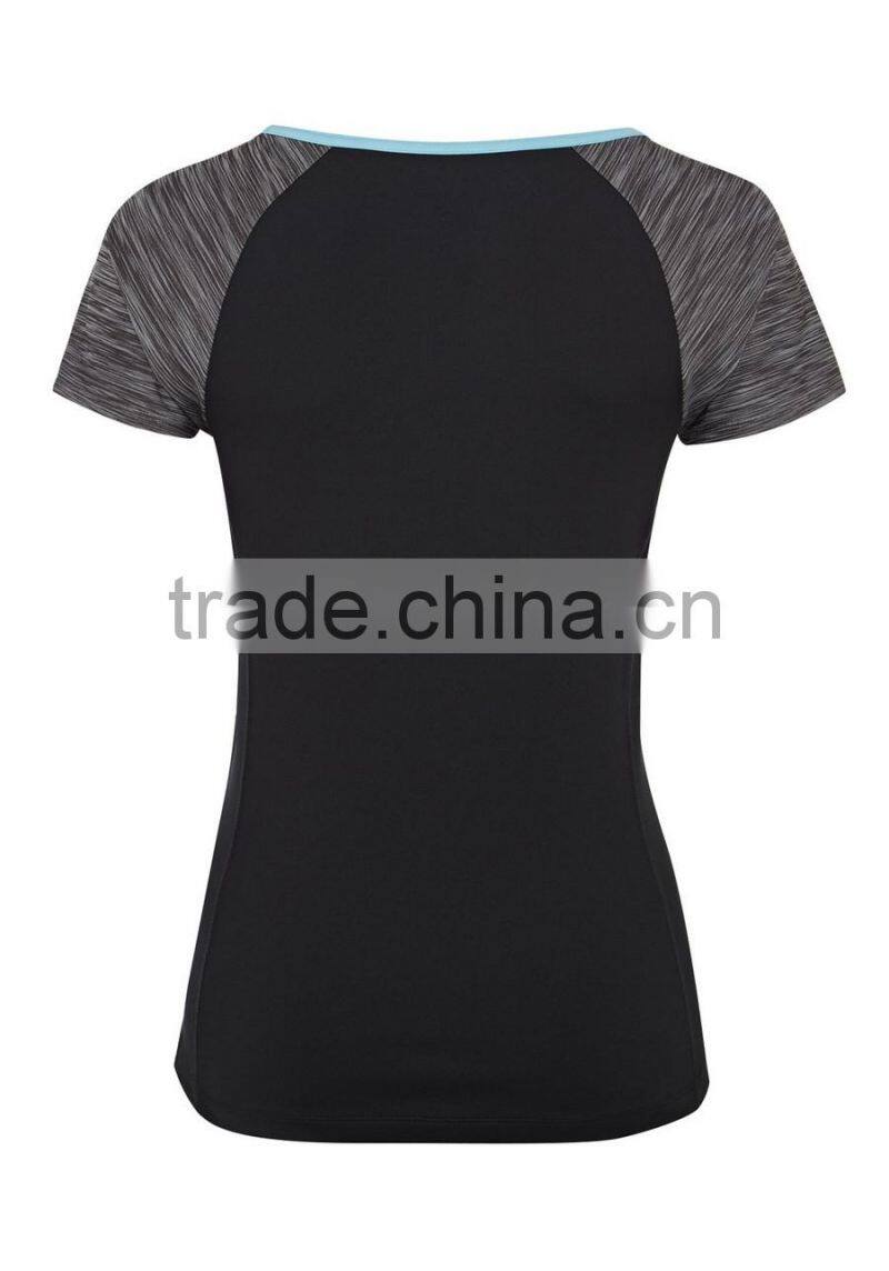 Custom Sports Gym Wholesale fashion t shirt for women yoga running t shirt