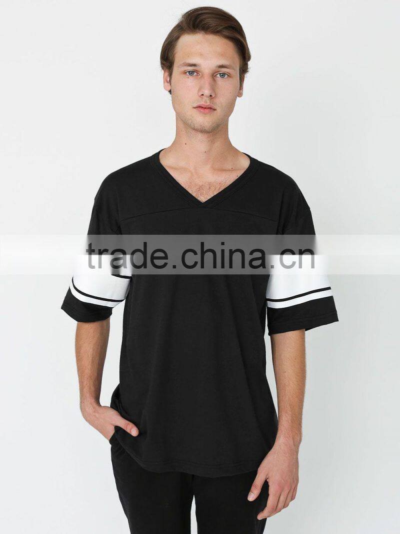 hot sale v neck two tone t- shirt wholesale