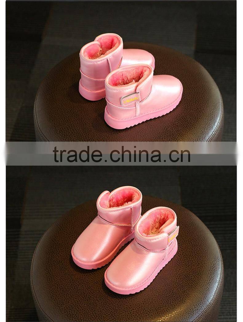 2016 Winter Girls Snow Boots Fashion Kids Baby Shoes