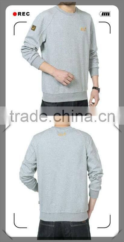Mens cotton long sleeve emboridery tshirts 201315