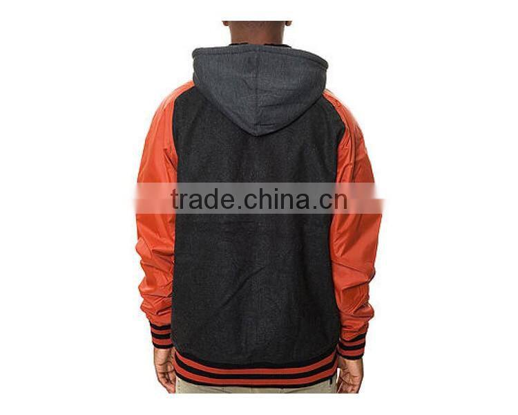 AD2708 men zip up American hoody baseball jackets