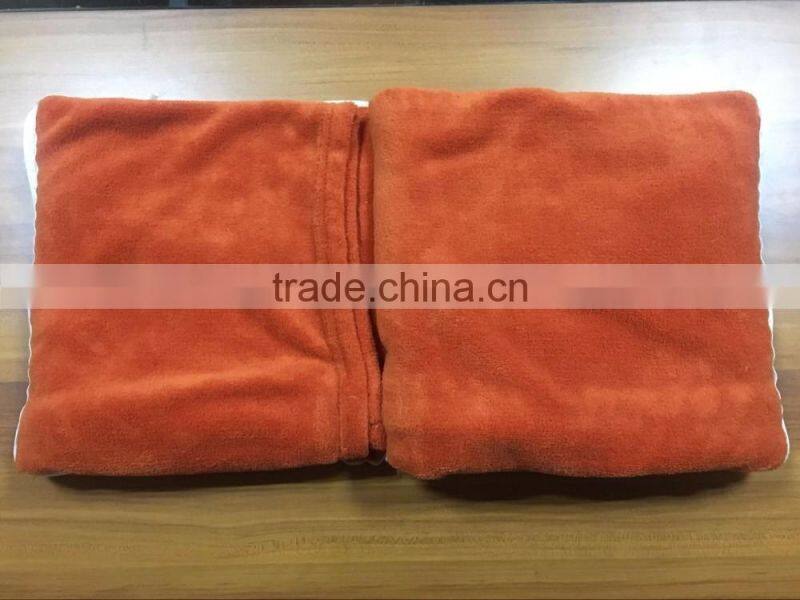 Custom animal travel pillow blanket best for traveling/camping/hiking/outdoor/airline