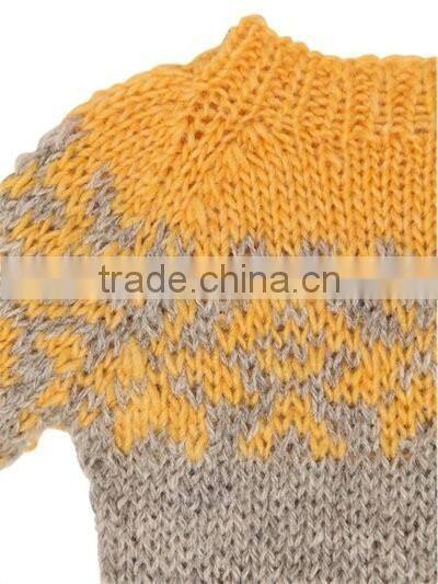 100% wool pullover sweater o neck knitting machine sweater