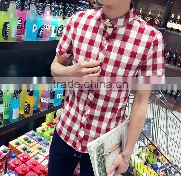 Plaid shirt sleeves with cultivate one's morality business