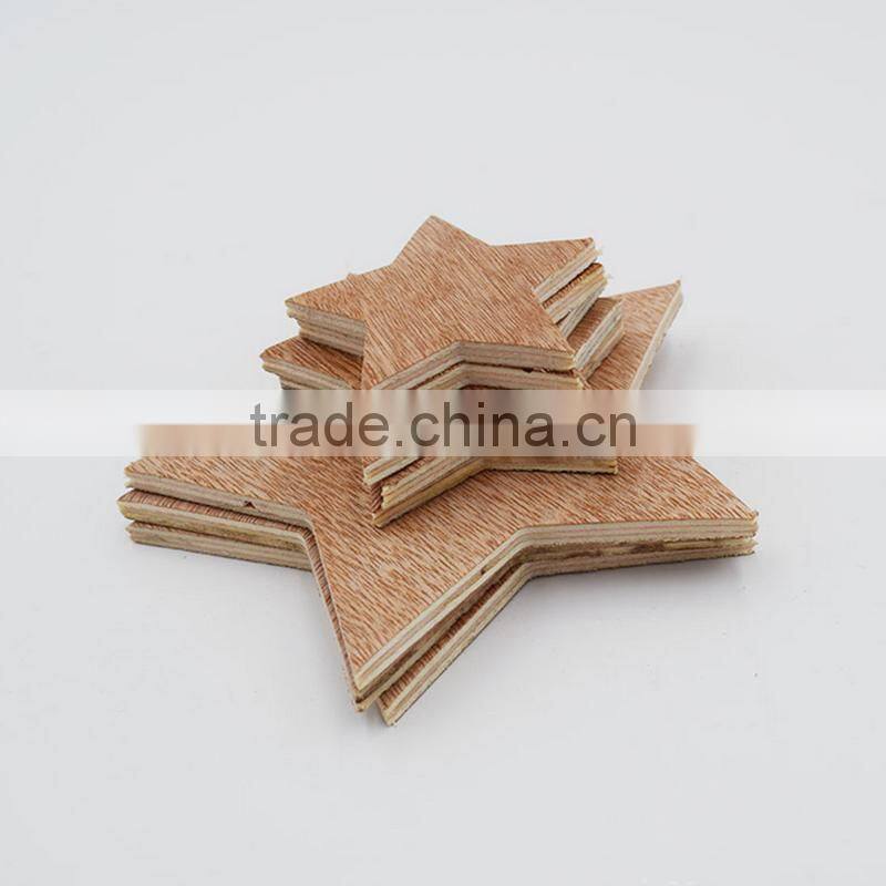 Customized Different Size Five Star Original Wooden Accessory