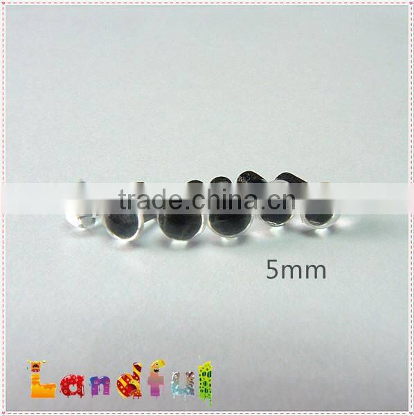 5mm Small Safety Clear Plastic Eyes for Amigurumi & Stuffed Animal Doll