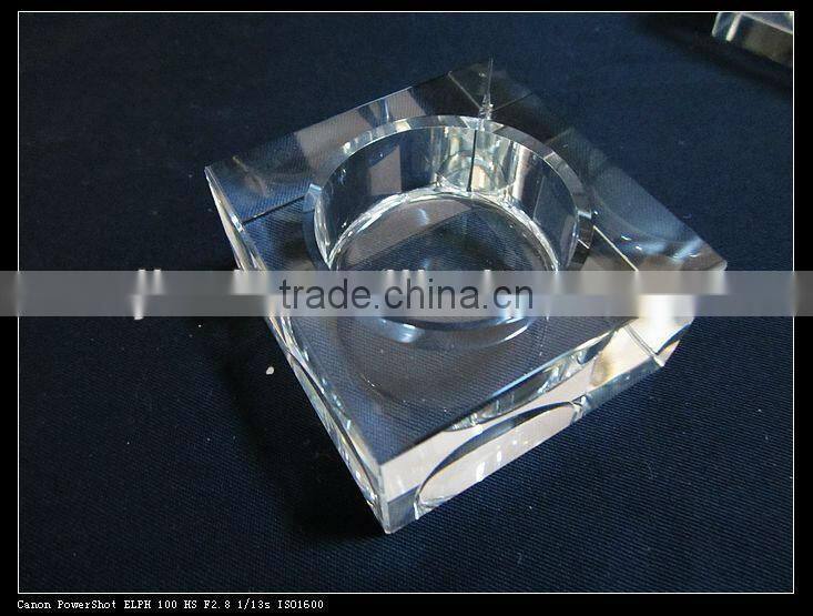 Square shape Crystal candlesticks