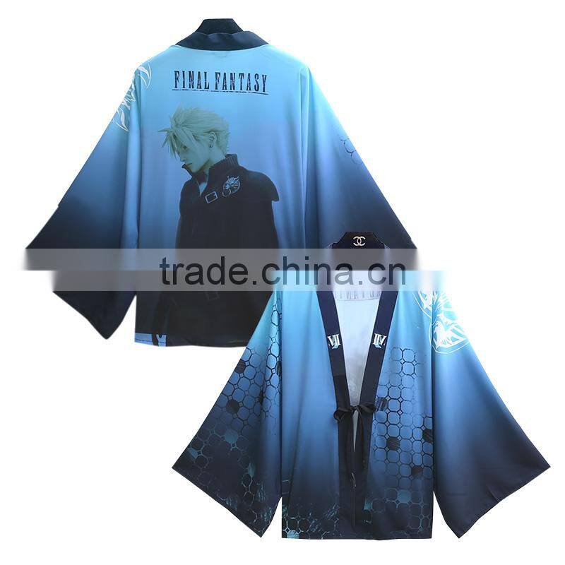 Final Fantasy Blue Cartoon Wholesale Cosplay Anime Costume