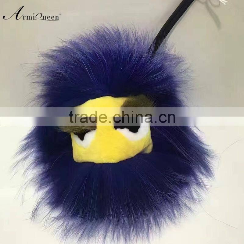 New style great promotional item fur accessories handbag decoration monster