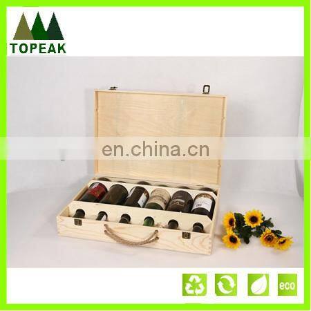 High quality wooden wine box wood packing box