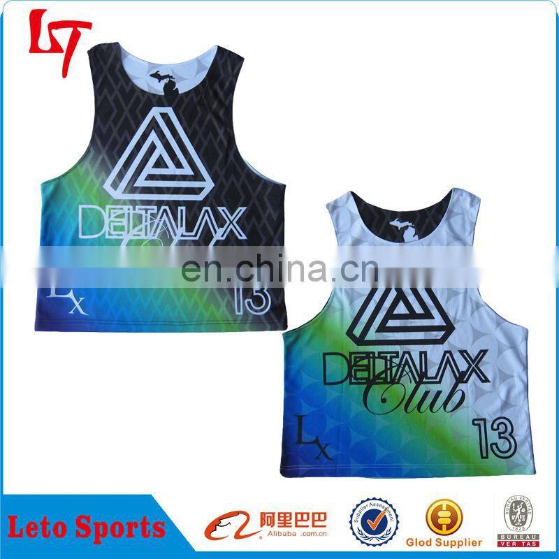 Cheap team usa Reversible lacrosse jerseys/Lacrosse Jerseys 100% Mesh Polyester/ Lacrosse practice jersey