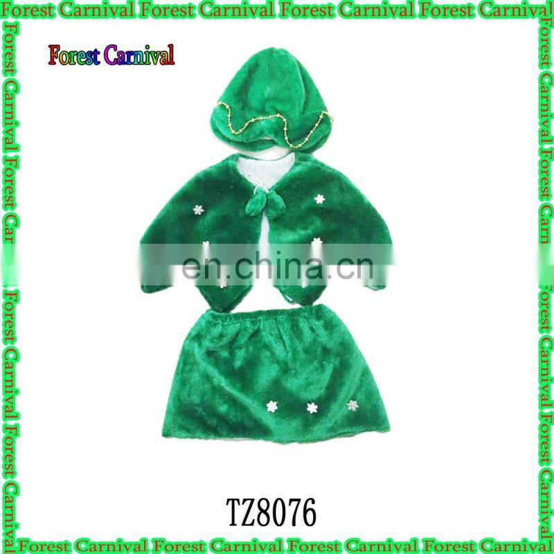 TZ8076 Christmas tree costume for children/Snowflake Christmas Costume For Girls/New Year's costume for the Snow Maiden