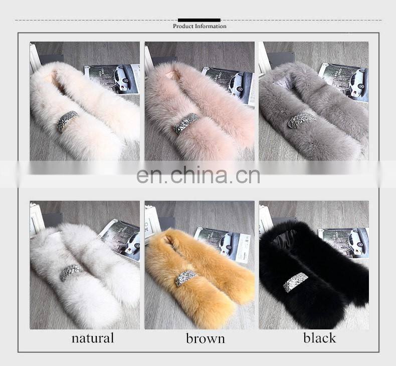 Hot Selling Popular Scarf Factory Price High Quality Genuine Fox Fur Shawl Fur