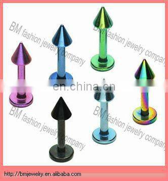 Fashion 16 gauge lip ring labret body piercing jewelry