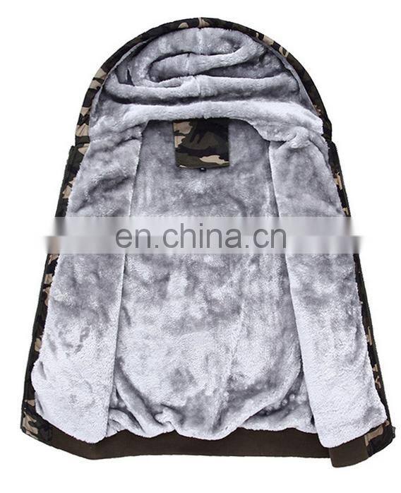 Online Shopping Men's Warm Hoodie Zip Sweatshirt Sweater Tops Long Sleeve Jacket Coat Camouflage