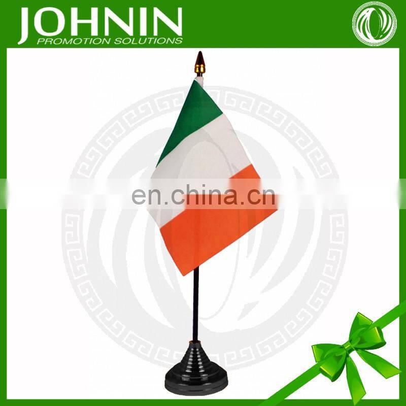 direct factory polyester printed national promotion desk table flag