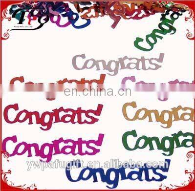 shiny metallic gold graduate confetti