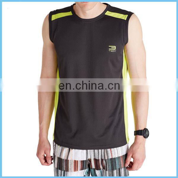 Dongguan Yihao Men clothing sleeveless shirts tank top men Fitness shirt mens singlet sport vest,top selling products