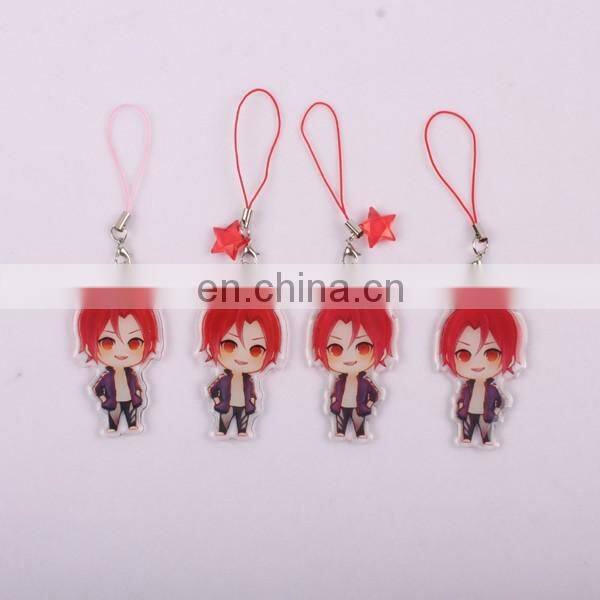 Fashion custom made novelty cheap acrylic funny keychain