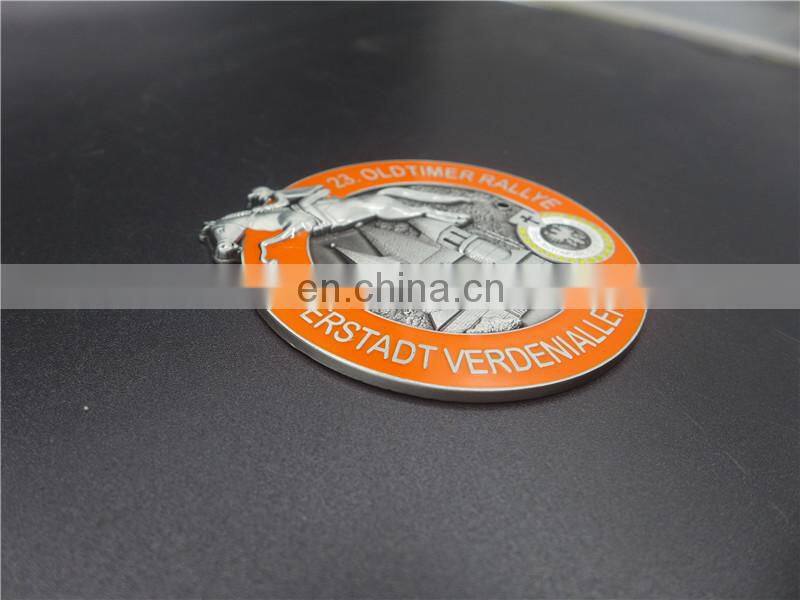 Hot sell die casting sport medallion running medal