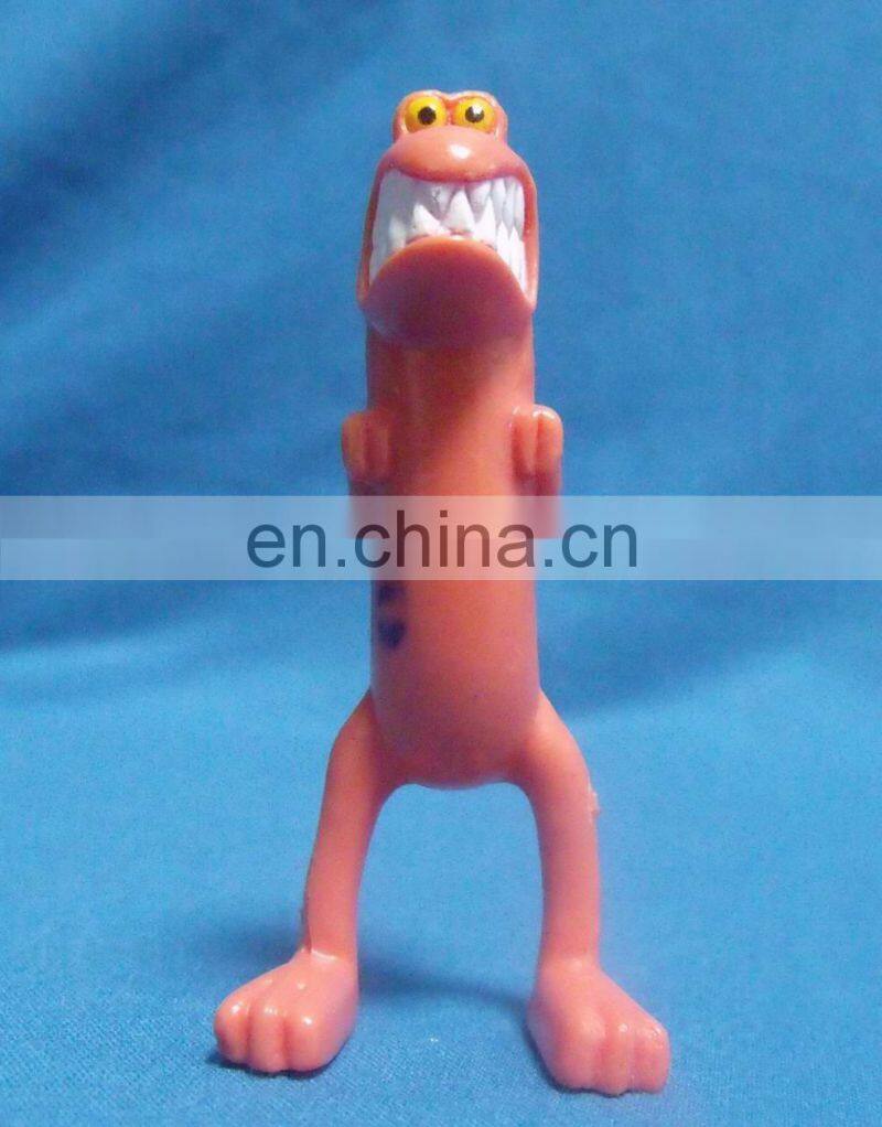 plastic cartoon bendable figurine toy