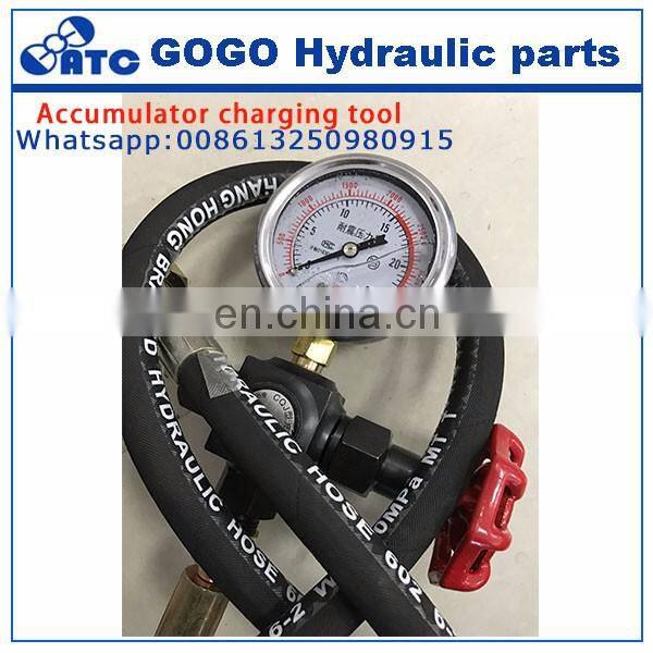 nitrogen charging tool for accumulator products