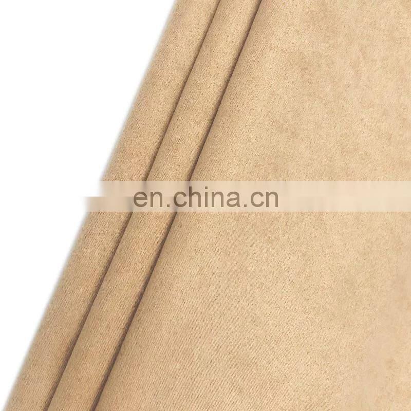 100%Polyester Spandex Suede Fabric brushed suede Knitted fabric for Home textile