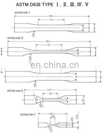 ASTM 638 Type V Standard Dumbbell Rubber Tensile Sample Die Cutter