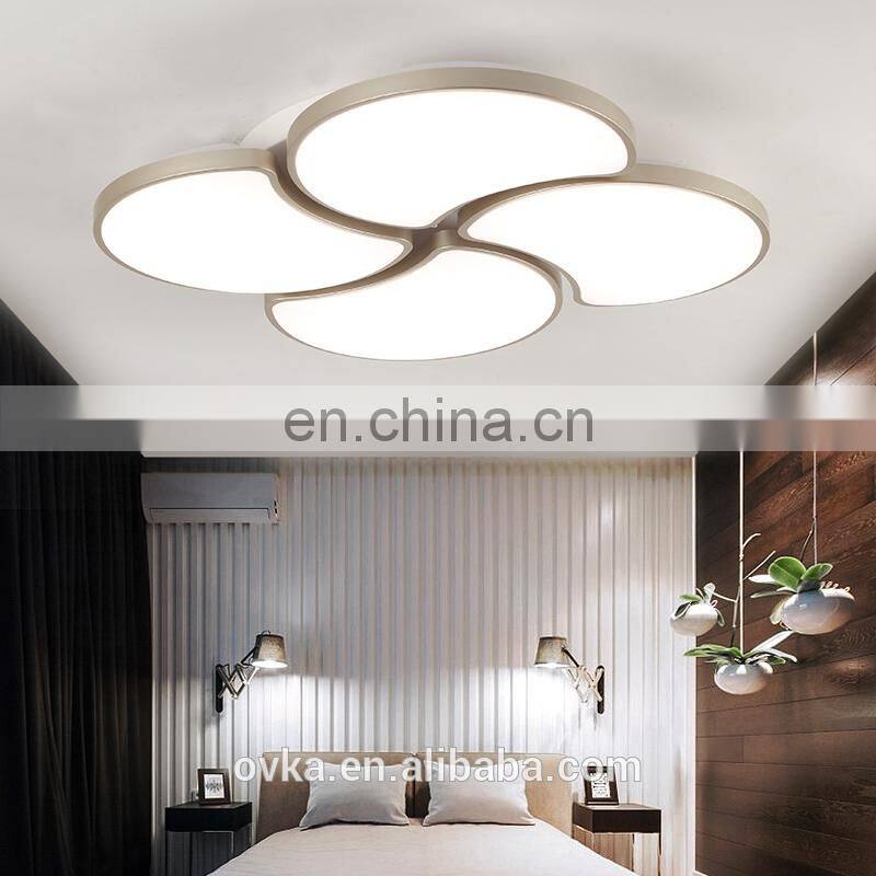 Living room lights simple modern atmosphere led ceiling lamp creative circular bedroom lamp Nordic personality flower type