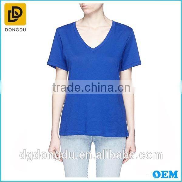 2016 Hot Sale Trendy Lady T shirt Classic Cotton Women T shirt