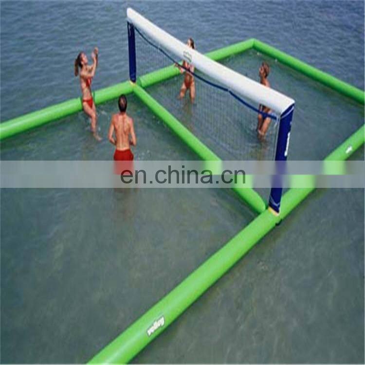 Customized Outdoor Inflatable Water Volleyball Court Inflatable Water Fun Equipment For Sale