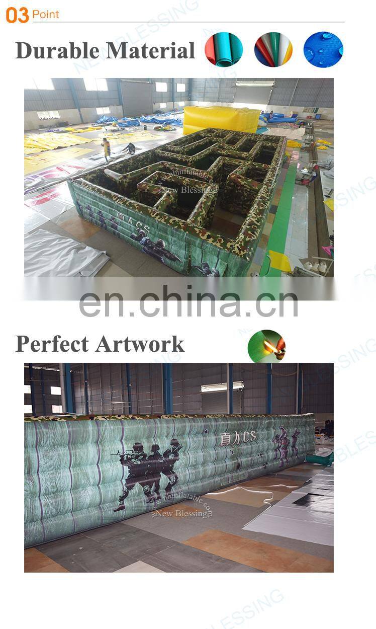 New inflatable portable laser obstacle course cs maze for sale