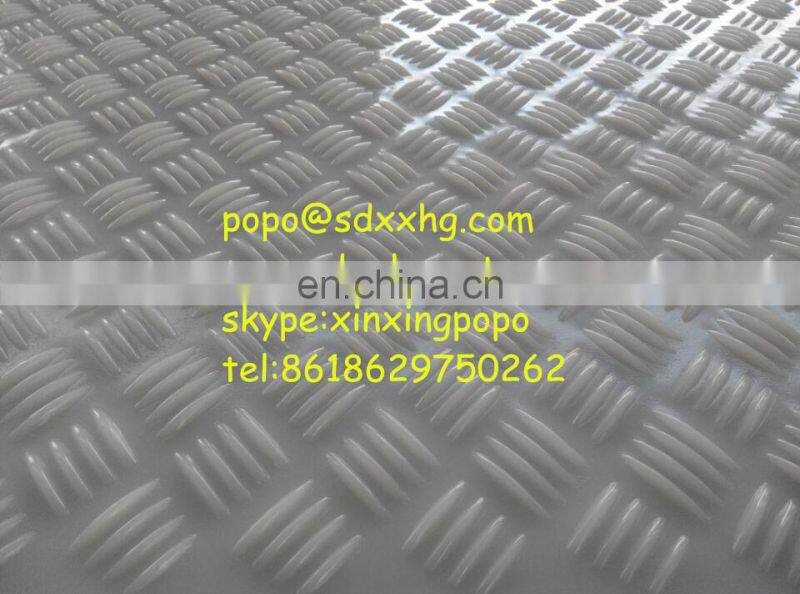 plastic diamond plate and construction access road mat or UPE plastic mobile road mats